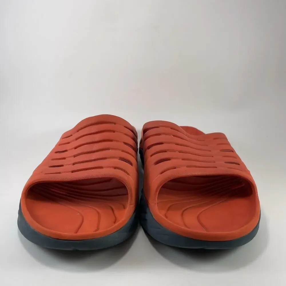 Hoka Ora Recovery Slide 3 Mens Size 12 Terracotta Orange Sport Sandals Slip On